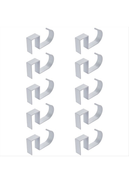 10 Şekilli Masa Kenarı Kanca Öğrenci Masası Yan Asılı Çanta Çıkarılabilir Ofis Çanta Tutucular Masa Kancaları Beyaz (Yurt Dışından) indirimleri