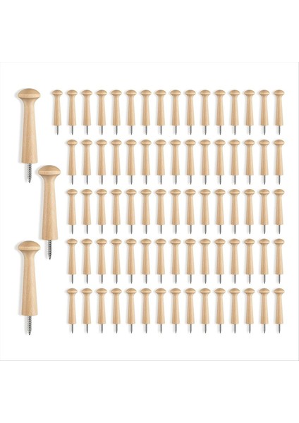 Ahşap Shaker Tırnaklar Ahşap Vidalı Shaker Tırnaklar 2.9 Inç Uzunluğunda Bitmemiş Ahşap Çalkalayıcı Çerçeve Dıy Boya Renkleri (Yurt Dışından)