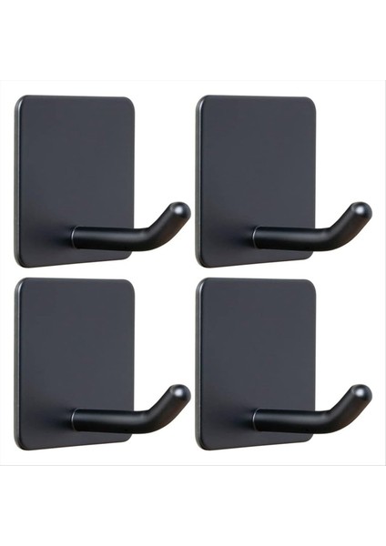 4 Paket Yapışkan Havlu Kancaları Ağır Hizmet Yok, Sondaj Yapışkan Duvar Kancaları Duş Kancaları Kapalı Duş Banyo Mutfak Kapısı (Yurt Dışından)