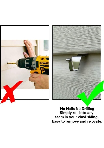30 Paket Vinil Siding Hook Askı, Dinlemeye Ihtiyacı Olmayan Ağır Hizmet Vinil Siding Klipleri Salep Üzerinde Hasar Yok (Yurt Dışından) indirimleri