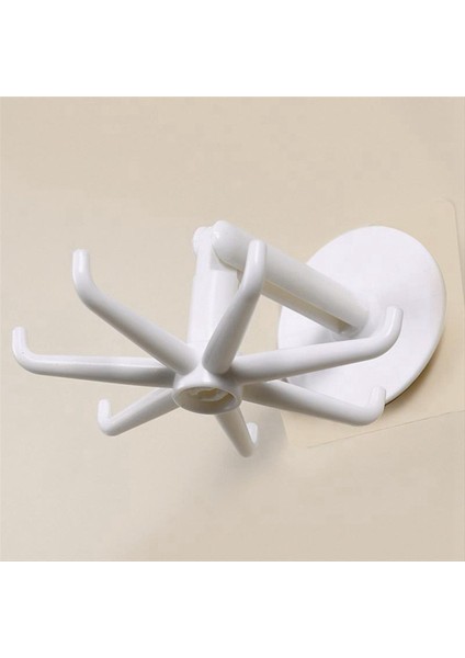 10 Adet Kanca Çok Amaçlı 360 Derece Döndürülebilir Döndürülebilir Yedi-Pençe Raf Organizatörü Yok Gerekli Kanca, Siyah (Yurt Dışından) modelleri