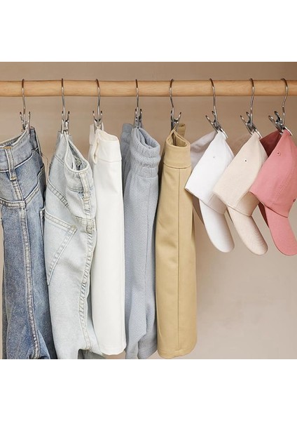 Ağır Hizmet Tipi Asılı Kancalar, Dolap Için Yeni Bot Askıları, Çamaşır Kancaları Asılı Klipsli Kıyafetler, Şapka Pantolon Havlu Siyah 10 Adet (Yurt Dışından) fırsatları