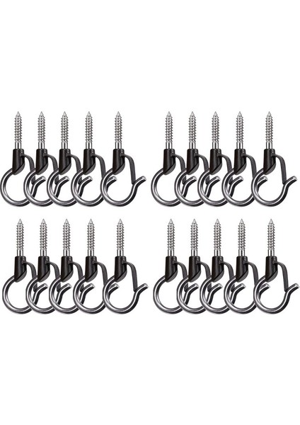 20PCS Q Askılı Kancalar Ağır Duvar Tavan Kancaları Güvenlik Tokalı Dış Mekan Vidalı Kancalar Asma Işık Bitkileri (Yurt Dışından) fiyatları