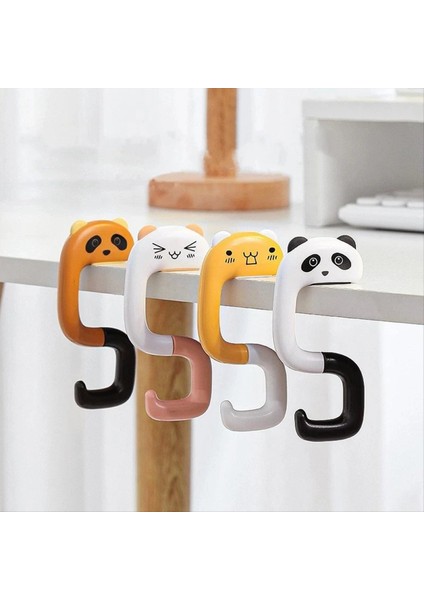 Sevimli Portatif Torba Kanca Hayvan Plastik Masa Kanca Çanta Seyahat Çantası Ofis Dekorasyon Plastik Masa Yan Kanca (Yurt Dışından) modelleri