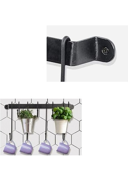 Mutfak Hook Cup Kürek Kaşık Rafı Modern Basit Uzunluk Kanca Duvar Monte Hook Raf (Yurt Dışından) fiyatları