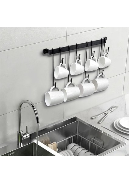 Mutfak Hook Cup Kürek Kaşık Rafı Modern Basit Uzunluk Kanca Duvar Monte Hook Raf (Yurt Dışından) fırsatları