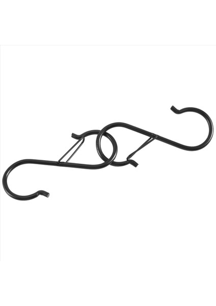 Asmak Için 12 Pcs S Hocs - Mutfak Eşyası ve Dolap Çubuğu Için Şekilli Kancalar - Asılı Bitkiler Için Siyah S Kancaları, Saksılar (Yurt Dışından)