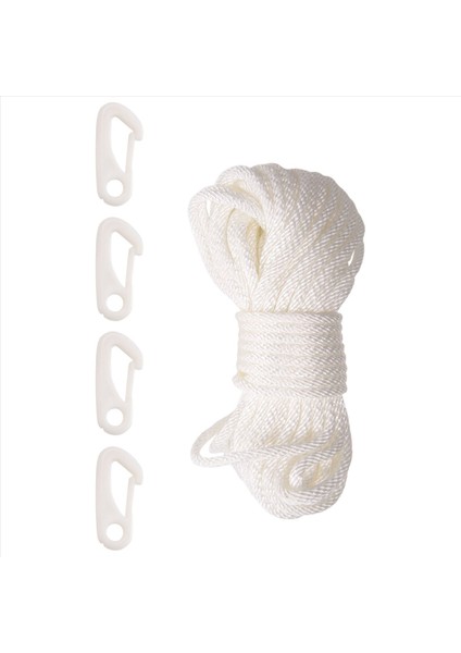 50 Feet x 1/4inch Bayrak Direği Halyard Halat Halyard Hal Halat ile 4 Adet Bayrak Direği Kanca Klipsleri, Açık Bayrak Direği Aksesuarları Uyumlu (Yurt Dışından) modelleri