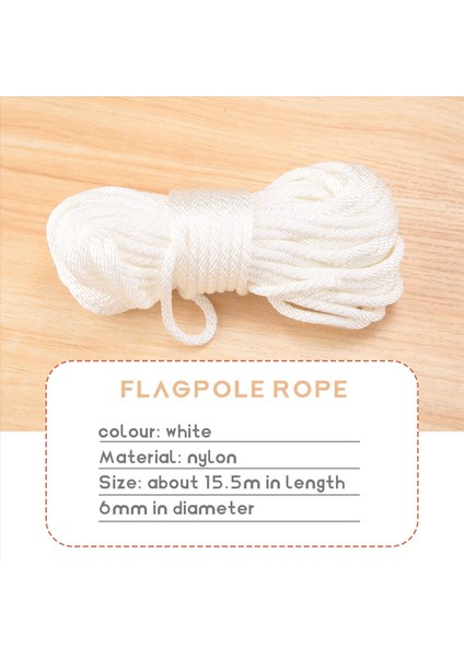 50 Feet x 1/4inch Bayrak Direği Halyard Halat Halyard Hal Halat ile 4 Adet Bayrak Direği Kanca Klipsleri, Açık Bayrak Direği Aksesuarları Uyumlu (Yurt Dışından) fırsatları