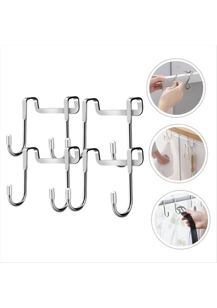 4pcs Çift Kanca Kapı Kanca Banyo Askısı Duş Havlu Şapka Organizatör Raf Şapka Kancaları Şapka Askı Askı Askıları (Yurt Dışından) indirimleri