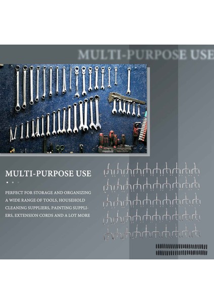 50 Pcs 2 Inç Pegboard Kancaları Duvar Raf Aracı Askı Ev ​​depolama Organizatör Depolama Ekran Donanım Araçları (Yurt Dışından) fiyatları