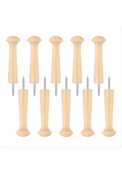 10 Parça Ahşap Çalkalayıcı Çivi Vidalı Ahşap Kanca Çalkalayıcı Çiviler, 3.7 Inç Ahşap Kanca Çivileri, Asmak Için Bitmemiş Ahşap Çalkalayıcı Çiviler (Yurt Dışından)