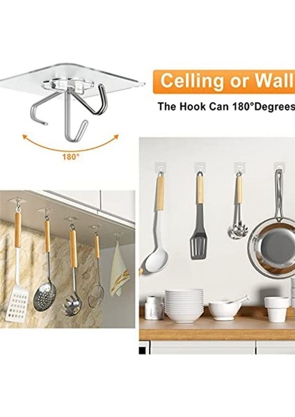 Ağır hizmet asmak için yapışkan kancalar - 12 paket duvar kancaları 13lb (maks), yapışkan kancalar su geçirmez, duvar askıları (Yurt Dışından) indirimleri