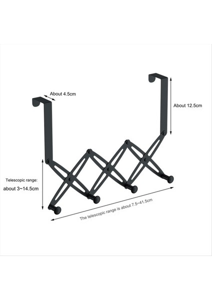 Kapı Kancalarının Üzerinde, Kapı Askısının Üzerinde Geri Çekilebilir Paslanmaz Çelik, Genişletilebilir Havlu Ceket Rafı Beş Kancayı Asılı (Yurt Dışından) fiyatları