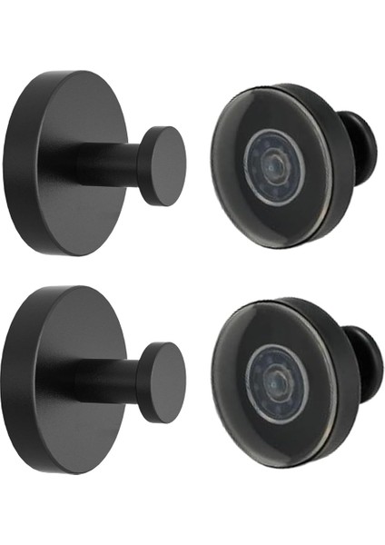 4pcs Vantuz Kancaları Duş Duvarı Yok Tatbikat Kancası Çıkarılabilir Yeniden Kullanılabilir Havlu Kancaları Mutfak Cam Kapı Penceresi Siyah (Yurt Dışından)
