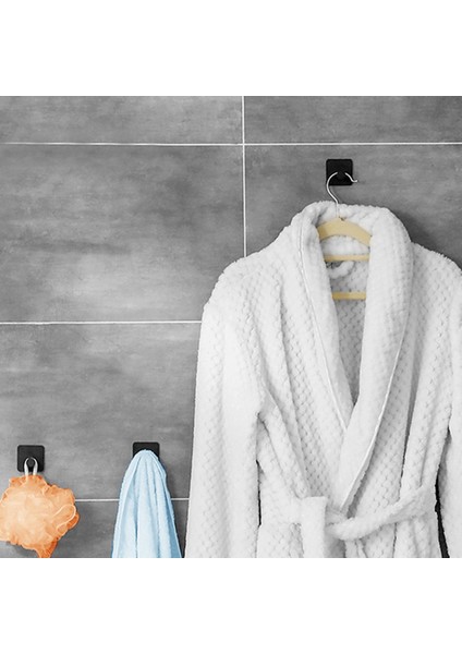 Ağır Hizmet Tipi Yapıştırıcı Kancalar, Kendi Yapışkan Kancalar, Ev Okulları ve Ofisler Için Kare Eğik Kancalar (4pcs) Gümüş (Yurt Dışından) fiyatları