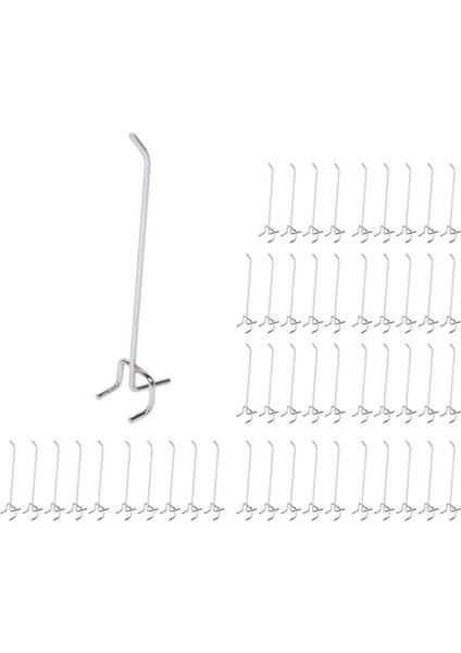 50 Pcs 6 Inç Pegboard Kancaları Metal Raf Kancaları ve Organizatör Çiftlik Pegboard Garaj Depolama Organizatör (Yurt Dışından) fiyatları