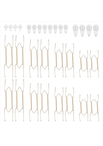 Duvar Için Tabak Askıları 6 8 10 12 Inç, Duvar Tabağı Askılar Dekoratif Plaka Askıları Görünmez Duvar Tabak Tutucular (Yurt Dışından)