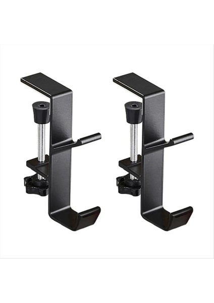 Yumruksuz Çanta Askı Masası Yan Kanca Duvar Asılı Raflar Bez Ceket Anahtarları Için Çok Fonksiyonlu Tutucu Banyo Siyah (Yurt Dışından)