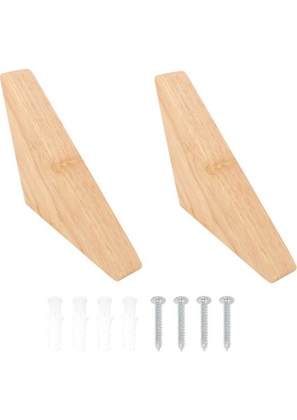 8pcs Doğal Ahşap Giysiler Askı Duvarı Monte Ceket Kanca Dekoratif Anahtar Tutucu Şapka Atkı Çanta Depolama Askısı Banyo Rafı (Yurt Dışından) fırsatları