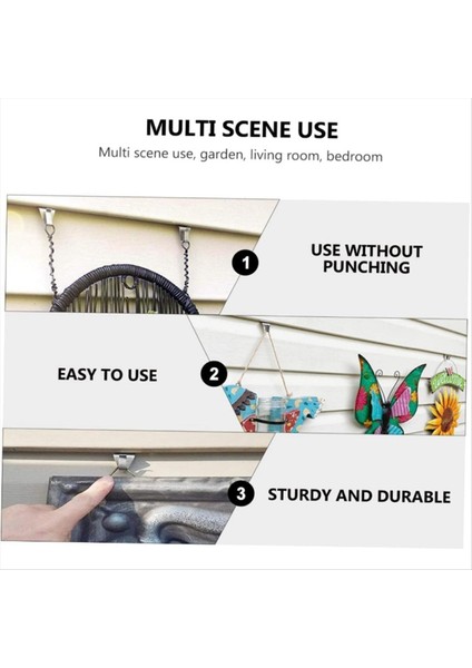 8 Adet Deliksiz Kanca Askıları, Duvar Eklemlerini Gizlemek Için S Şeklinde Kanca, Açık Hava Dekorasyonu Için Kanca (Yurt Dışından) indirimleri