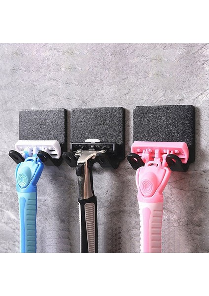 10PCS Yok Tutucu Yok Tutucu Yapıştırıcı Tıraş Araçları Depolama Hook Banyo Su Geçirmez Duvar Hook Banyo Raf Tutucu (Yurt Dışından) fiyatları