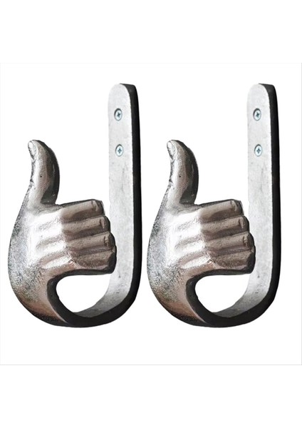 Başparmak Duvar Kancası Metal Çok Fonksiyonlu El Kancası Duvara Monte Askı Şapkalar, Eşarplar, Çantalar ve Anahtarlar Için Ev Depolama (Yurt Dışından)