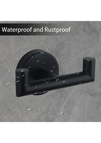 Banyo Için Çift Havlu Kancaları Siyah Duvar Montajı Kanca Çift Havlu Kanca Havlu Tutucu Mutfak Banyosu (Yurt Dışından) fiyatları