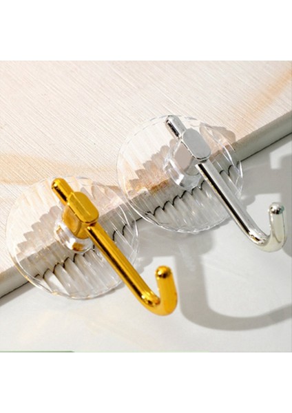 Akrilik Lüks Duvar Kancası Delin Yok Ev Dekorasyonu Güçlü Yapışkan Banyo Havlu Raf Hook Temizleme Nailless Kanca B (Yurt Dışından) modelleri