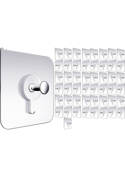 Tırnaksız Duvar Askıları, Asılı Duvar Kancaları, 50 Paket Yapışkan Duvar Kancaları, Oturma Odası Için Resim Askıları (Yurt Dışından)