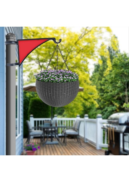 Bitki Askıları, 2 Paket Askılar Kuş Besleyiciler, Ekiciler, Fenerler, Rüzgar Çanları, Veranda Dekoru Kırmızı (Yurt Dışından) fiyatları