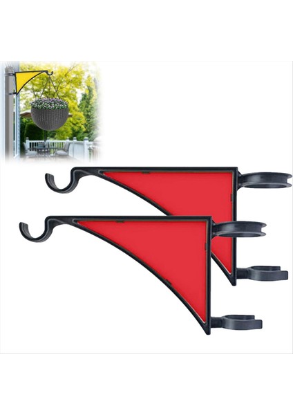 Bitki Askıları, 2 Paket Askılar Kuş Besleyiciler, Ekiciler, Fenerler, Rüzgar Çanları, Veranda Dekoru Kırmızı (Yurt Dışından) modelleri