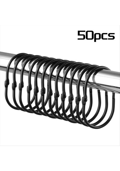 Duş Perdesi Halkaları, Duş Perdesi Kancaları, Siyah Duş Perdesi Kancaları Halkalar Pas Kanıtı, Anti-Damla Pürüzsüz Duş Halkaları (Yurt Dışından) fiyatları