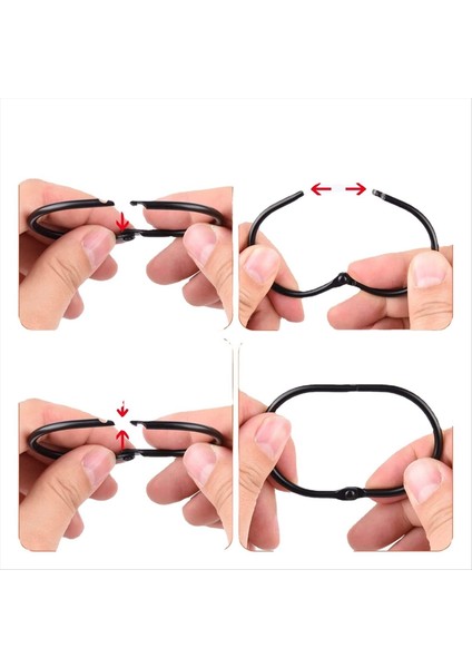 Duş Perdesi Halkaları, Duş Perdesi Kancaları, Siyah Duş Perdesi Kancaları Halkalar Pas Kanıtı, Anti-Damla Pürüzsüz Duş Halkaları (Yurt Dışından) indirimleri