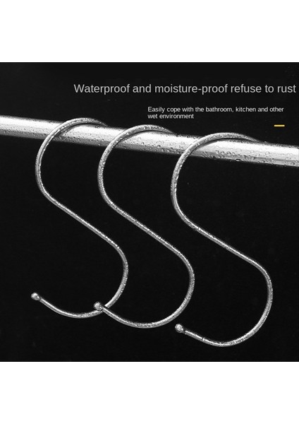 S Şekiş Kanca Paslanmaz Çelik Giysiler Çanta Havlu Askısı Çok Fonksiyonlu Mutfak Yatak Odası Korkuluk S Şekil Askı Kancası (Yurt Dışından) fırsatları