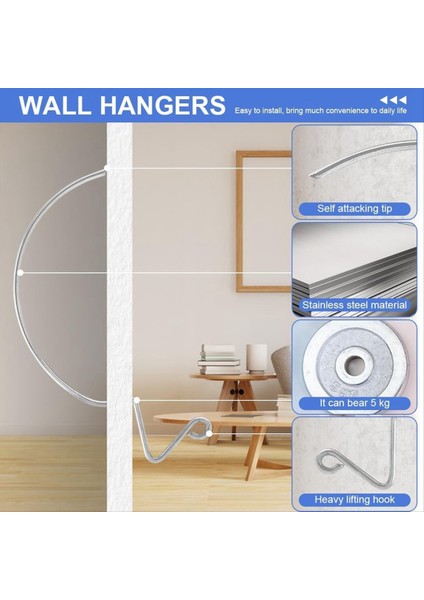 30 Pcs Maymun Kancaları Süper Kancalar Paslanmaz Çelik Maymun Kancaları Resim Askı Duvar Askıları Tırnaklar Duvar Kancaları (Yurt Dışından) modelleri