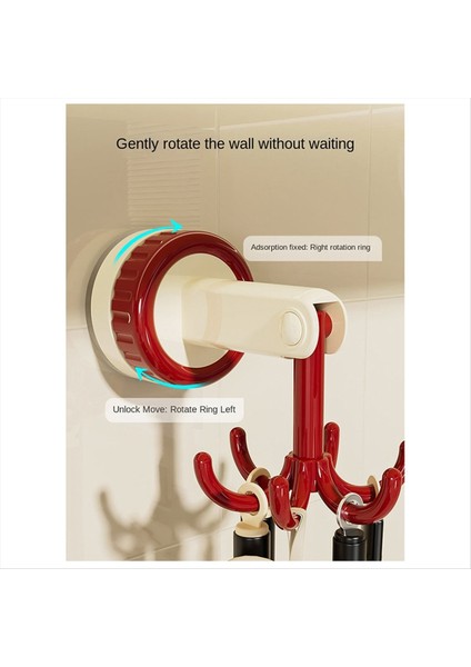 Altı-Claw Hook Çok Fonksiyonlu Spatula Kaşık Kitchenware Depolama Rafı Retro Emme Kupası Dikişsiz Duvar Asılı Siyah (Yurt Dışından) fiyatları