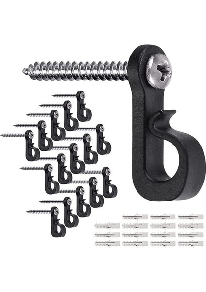 50PCS Ana Sayfa Noel Işıkları Askı Kancaları Garaj Için Vida ile Yeni Yıl Partisi Açık Mekan Kolay Sürüm Tel (Yurt Dışından)