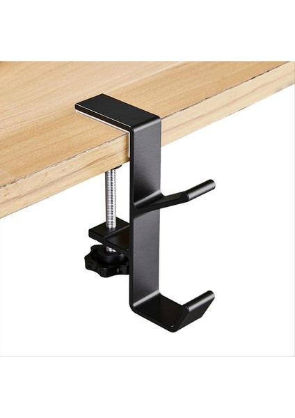 1 Adet Ayarlanabilir Masa Yan Kanca, Oyun Kulaklık Masası Askı Sırt Çantası Depolama, Delme Olmadan Kanca Standı, Siyah (Yurt Dışından)