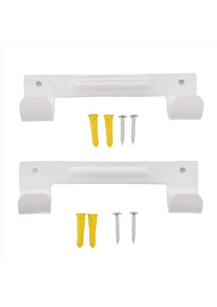 2 paket ütüleme tahtası askısı, çamaşır odaları için duvara monte ütü kurulu tutucu (beyaz) (Yurt Dışından)