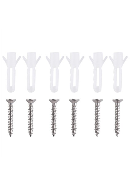 6pcs Metal Ayna Klipsleri Geniş Kanal Ayna Askı Klipsi Kit Tutma Klipsleri Vidalı Ayna Klipsleri Siyah (Yurt Dışından) fiyatları