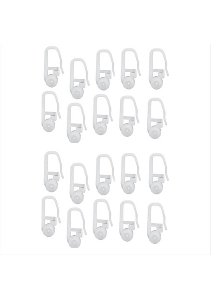 Yatak Perde Özel Kanca Perde Asma Yüzükler Duş Perde Kancaları Sürgülü Perde Kancaları Perde Sürgülü Kancalar Perdeler (Yurt Dışından)