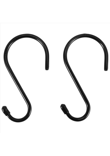 Asmak Için 12 Paket 6 Inç Büyük Ağır Hizmet Tipi S Kancaları, Kaymaz Kauçuk Kapalı Kancalar, Asılı Için Çelik Metal Kancalar (Yurt Dışından)