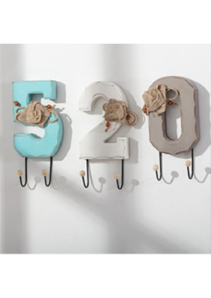 520 Stil Duvar Kancaları Anahtar Tutucular String Işıkları ile Set Diy Duvar Asma Kancalar Kahve Dükkanı 3D Kapı Sanat El Sanatları Kancalar (Yurt Dışından) fırsatları