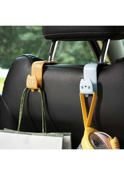 Sevimli Çizgi Film Araba Koltuğu Backrest Gizli Çok Fonksiyonlu Kanca Araba Arka Koltuk Çıkarılabilir Başlık Küçük Kanca B (Yurt Dışından) modelleri