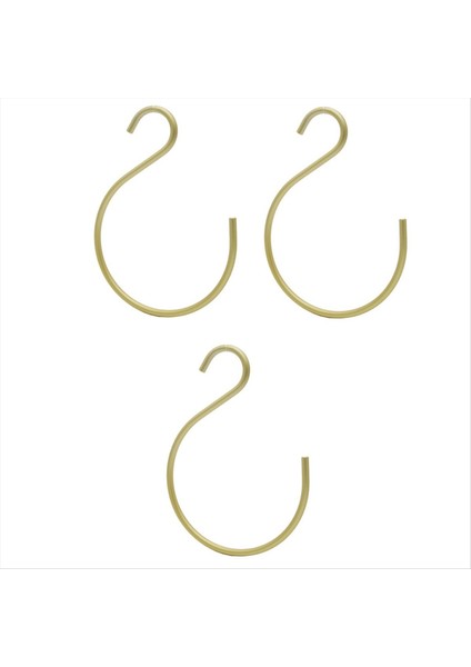 3 S-Şekilli Kancalar Yatak Odası Çok Fonksiyonlu Alüminyum Alaşım S Askı Kancaları Eşarp Kravat Kancası Asılı Gardırop Depolama Organizatör (Yurt Dışından) modelleri