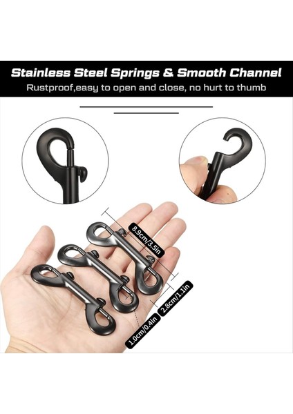 Pet Tasmalar, Kova Askıları ve Eğlence Uygulamaları Için Çok Amaçlı Çinko Alaşımlı Çift Uçlu Çengeller (Yurt Dışından) fiyatları