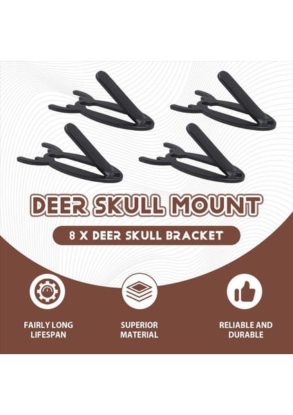 8 Pcs Avrupa Dağı Kafatası Askı Geyiği Kafatası Kancaları Boynuz Tarzı Montajlar Geyik Kafatası Asılı ve Montaj (Yurt Dışından) fırsatları