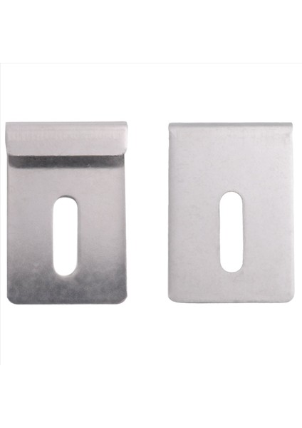 6pcs Metal Ayna Klipsleri Geniş Kanal Ayna Askı Klipsi Kit Tutma Klipsleri Vida Ayna Klipsli Aynalar Için Gümüş (Yurt Dışından) indirimleri