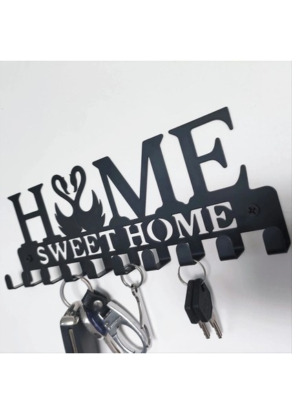 Metal Duvar Kanca Depolama Rafı Siyah Tatlı Ev Duvar Kancası Kendinden Yapışkan Hook Anahtar Asma Mutfak Havlu Askı Giysileri (Yurt Dışından) fiyatları